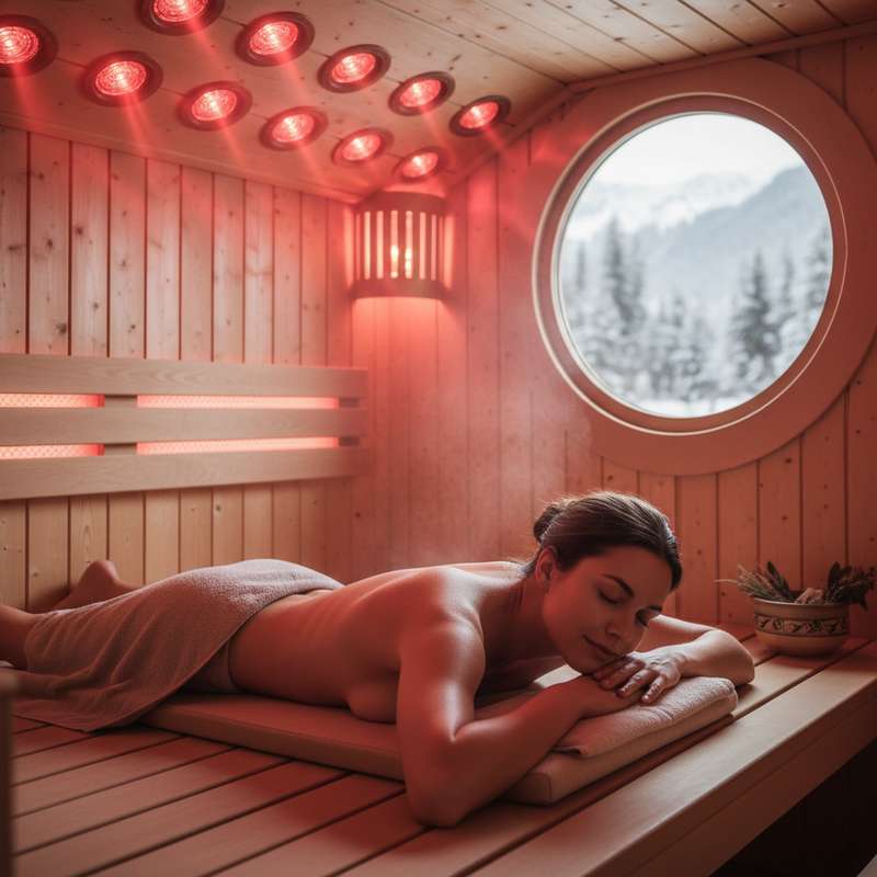 Infrarotsauna Wärmeanwendung chronische Rückenschmerzen Therapie