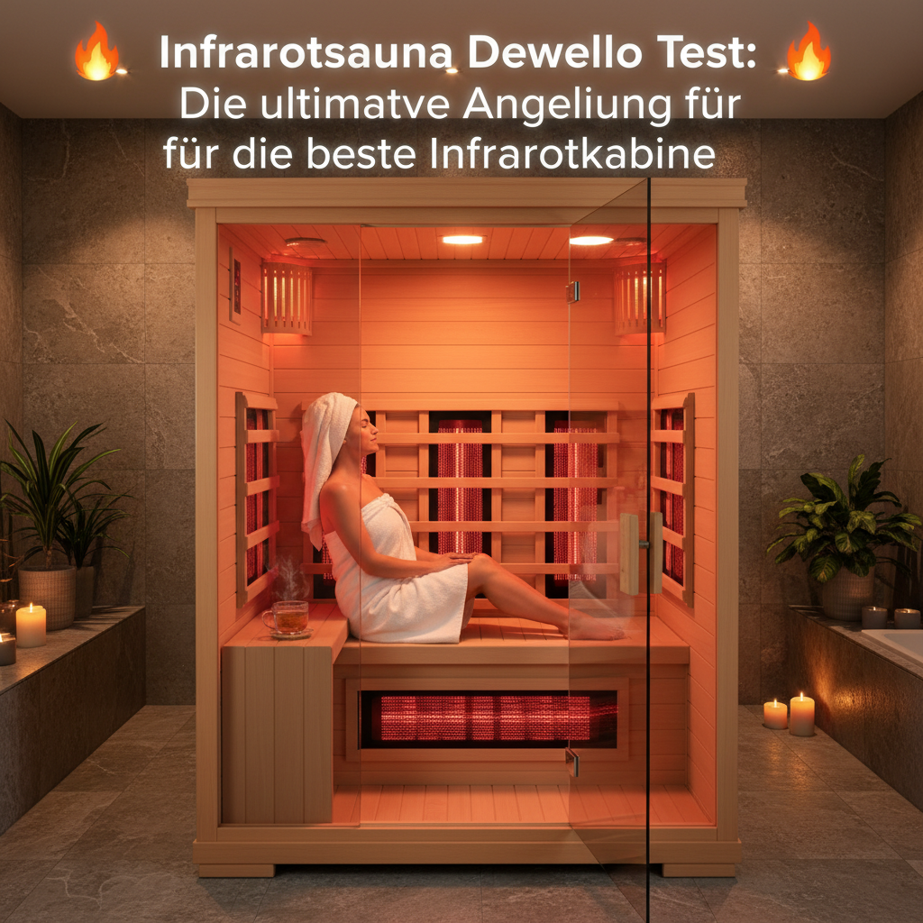 Infrarotsauna Dewello Test 🔥: Die ultimative Anleitung für die beste Infrarotkabine