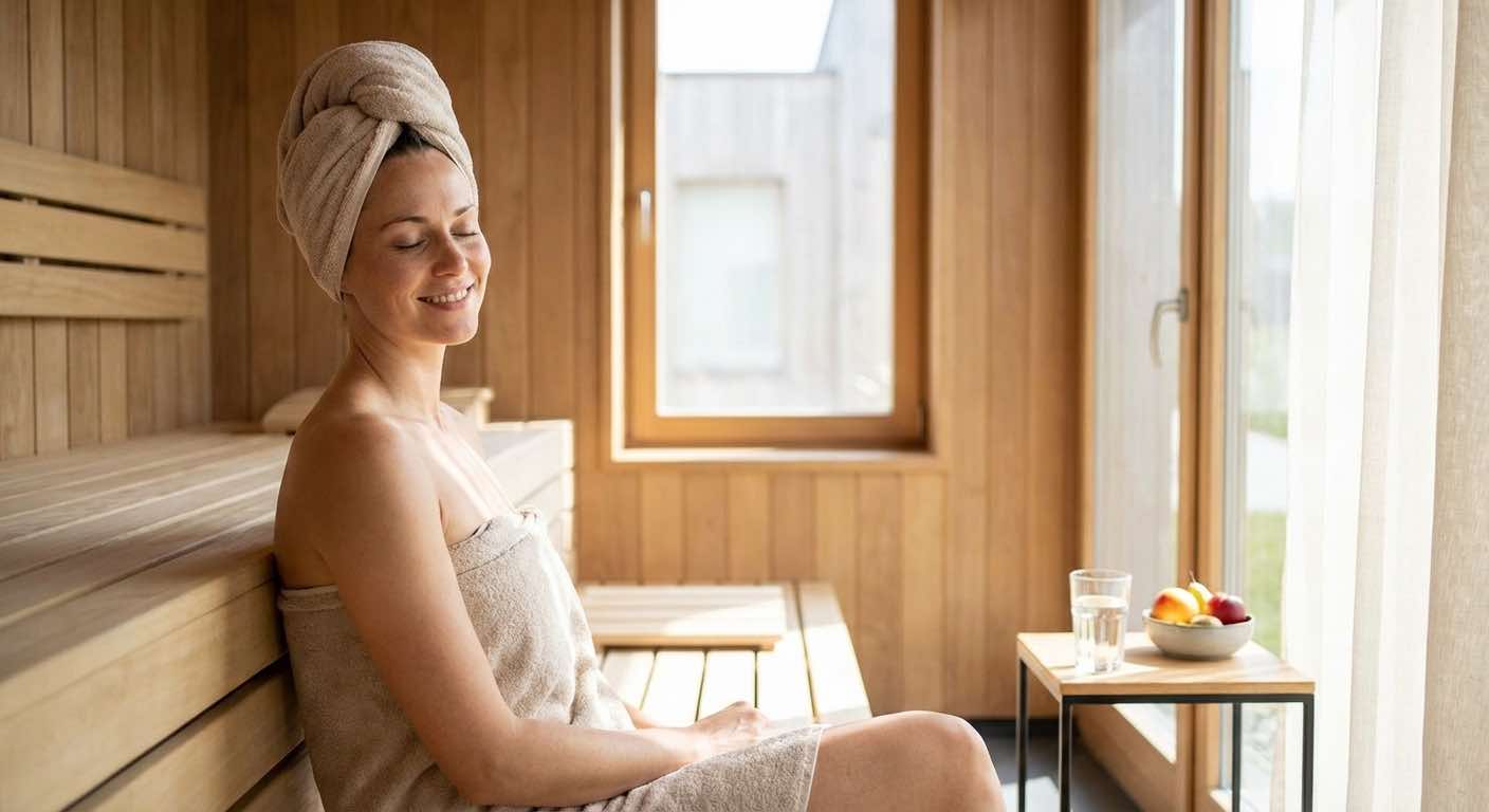 Vergleich Infrarotsauna und Fasssauna — nebeneinander im Garten