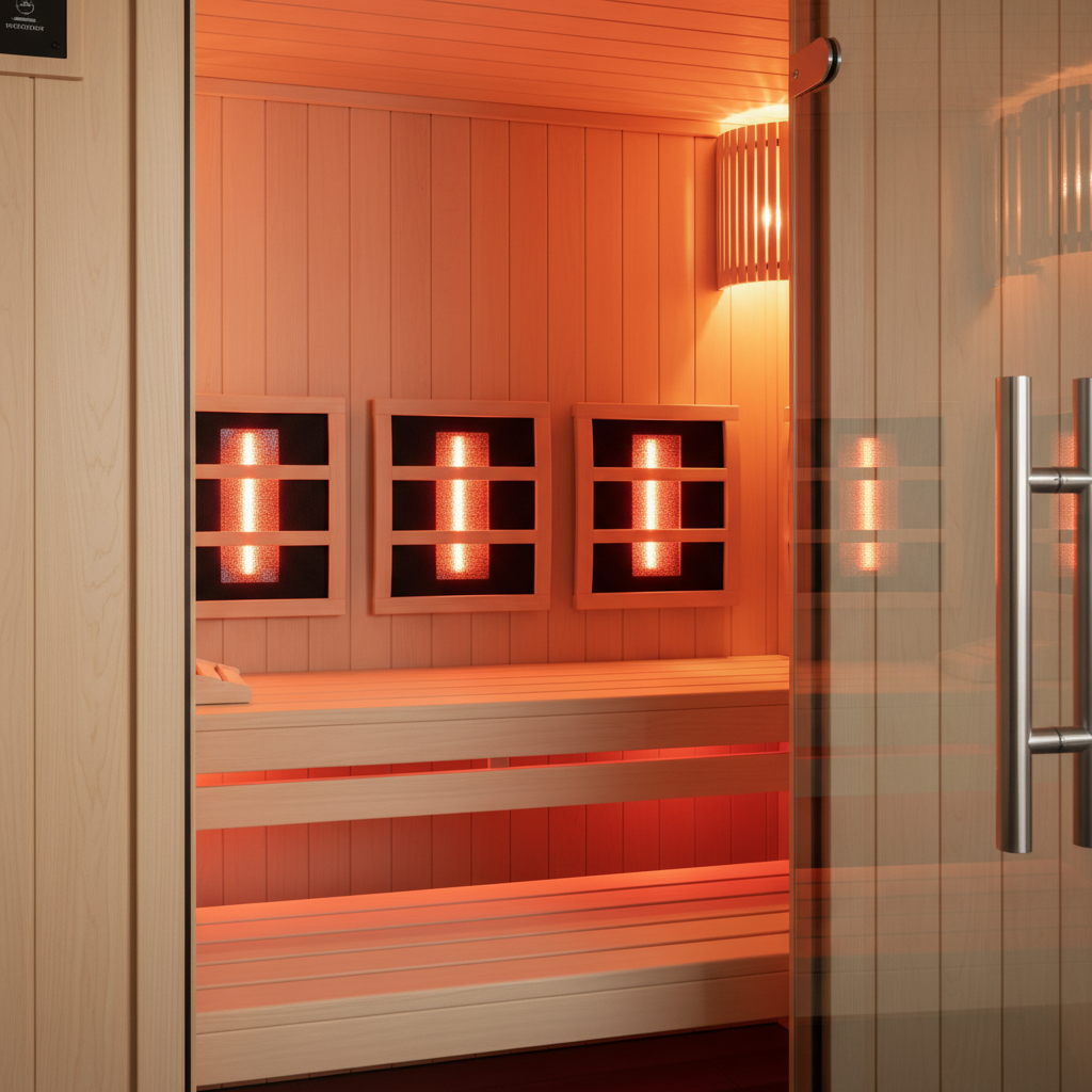 Hecht Infrarotsauna im Wohnzimmer