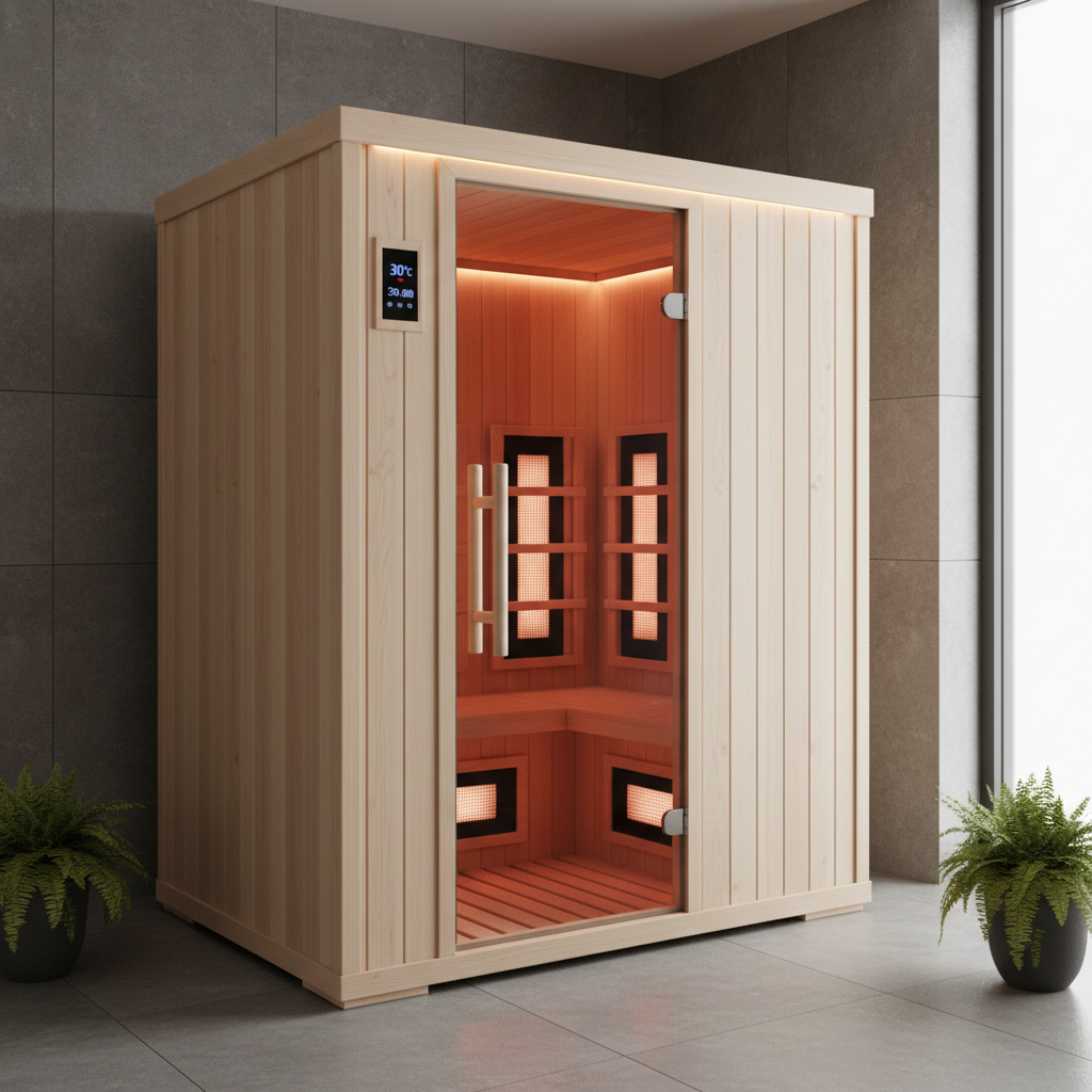 Hecht ACTIVE Infrarotsauna in Gebrauch