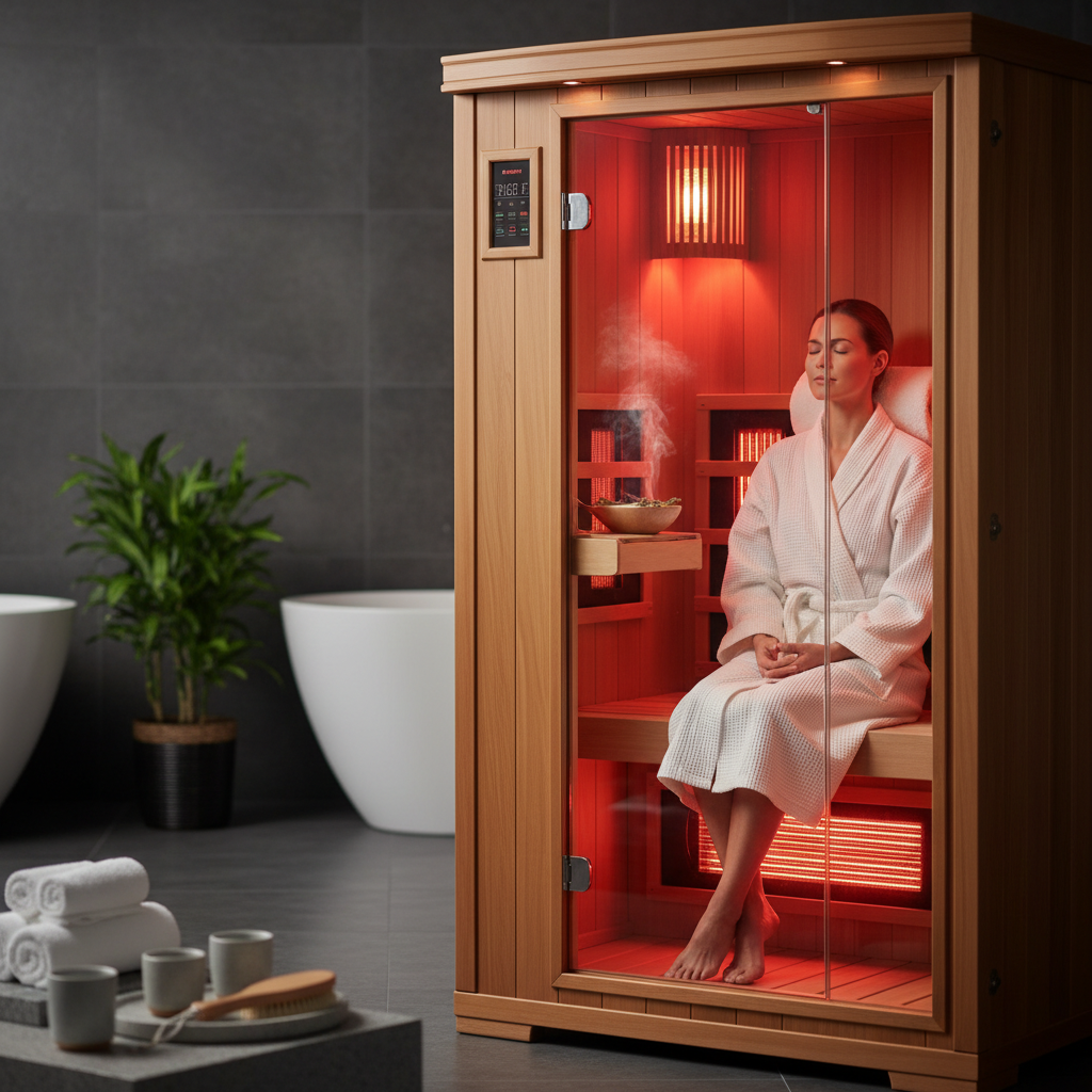 Infrarotkabine im Einsatz