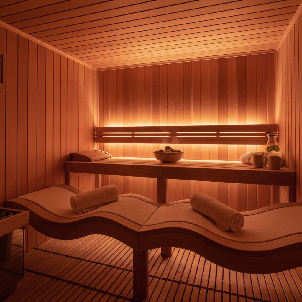 Infrarotsauna-Innenansicht