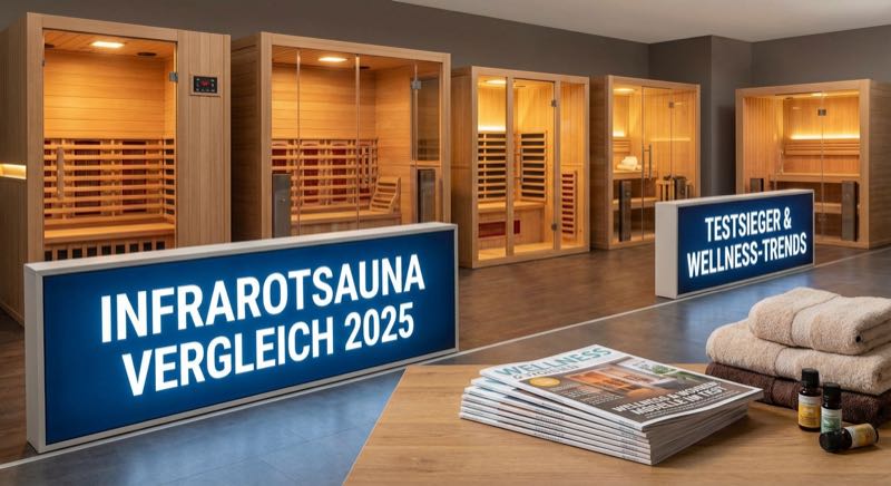 Infrarotsauna Vergleich 2025: Verschiedene Modelle im Test