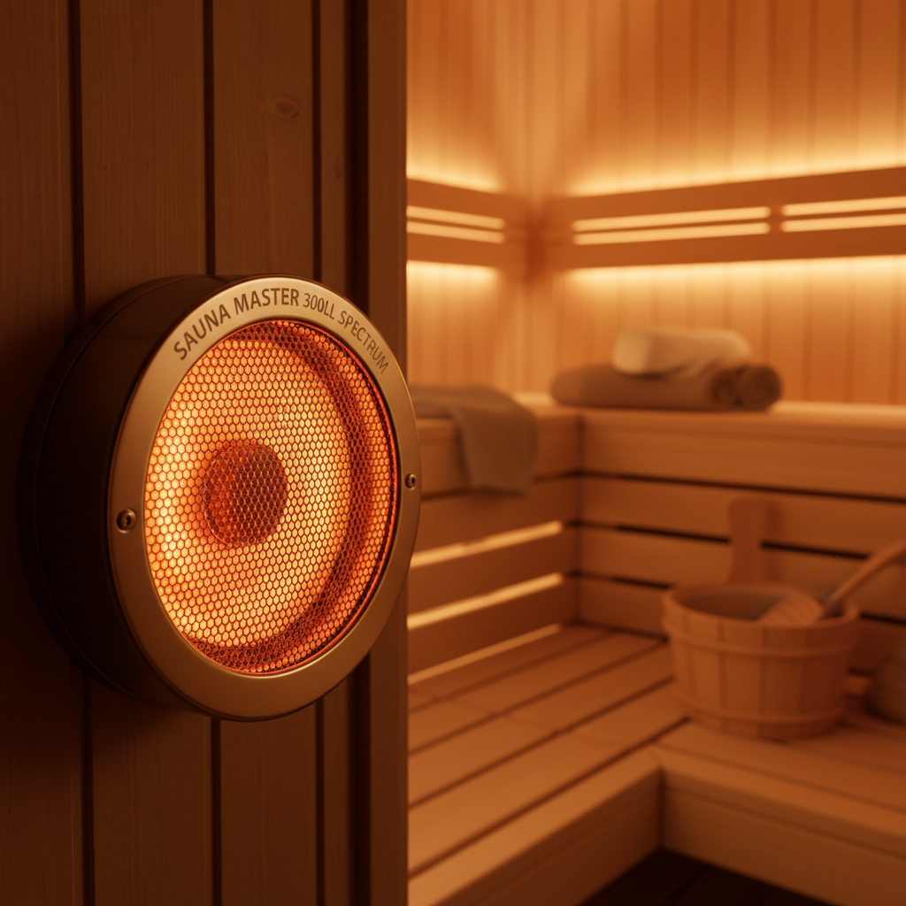 300 Watt Vollspektrumstrahler als Zubehör für die Infrarotsauna