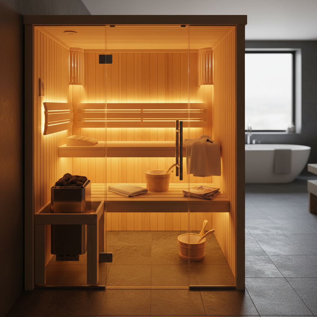 Kleine Sauna für das Zuhause