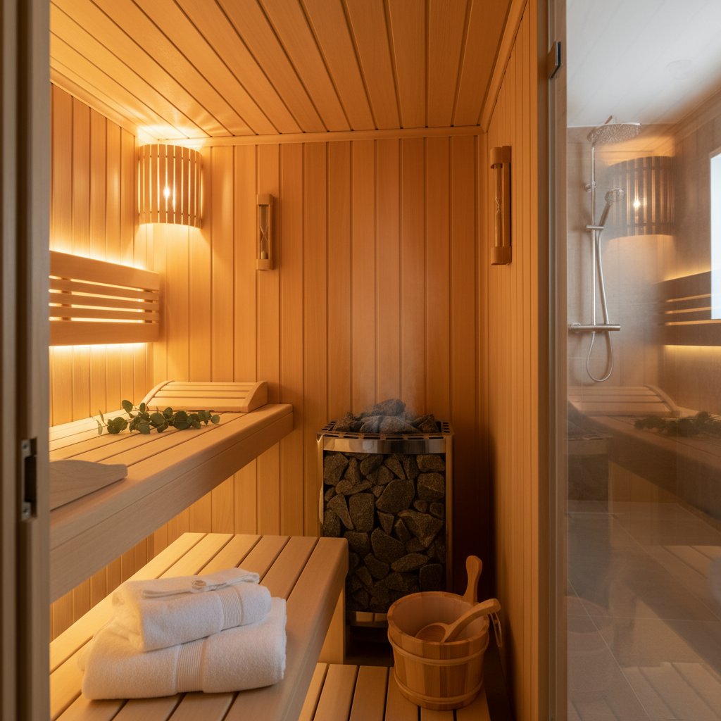Kleine Sauna für zuhause