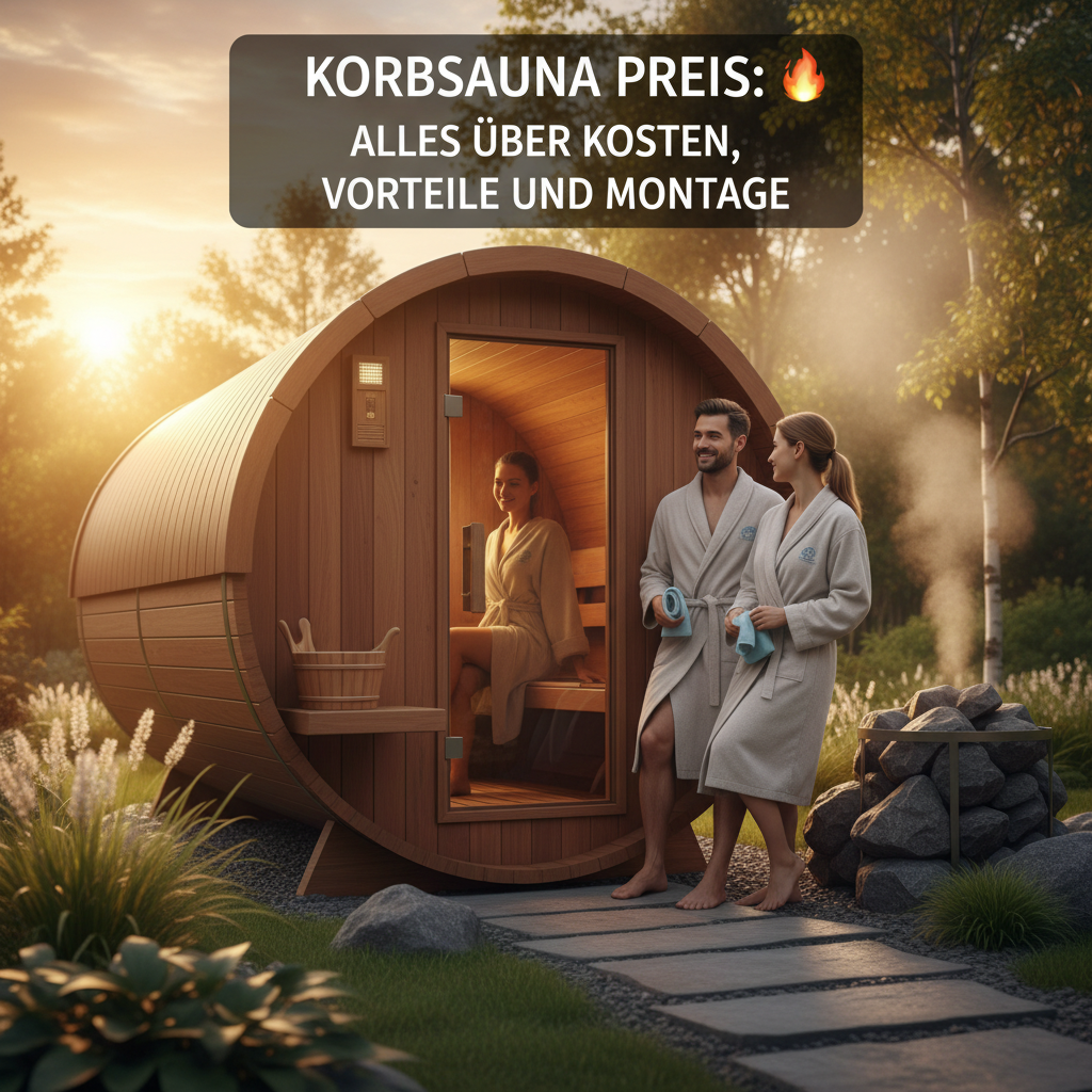 Korbsauna Preis: 🔥 Alles über Kosten, Vorteile und Montage