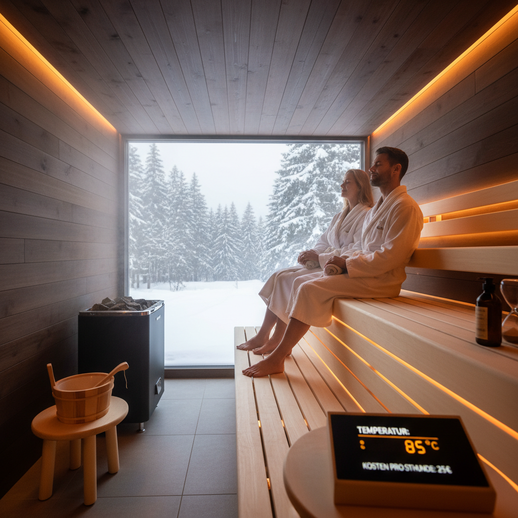 Innensauna im Badezimmer