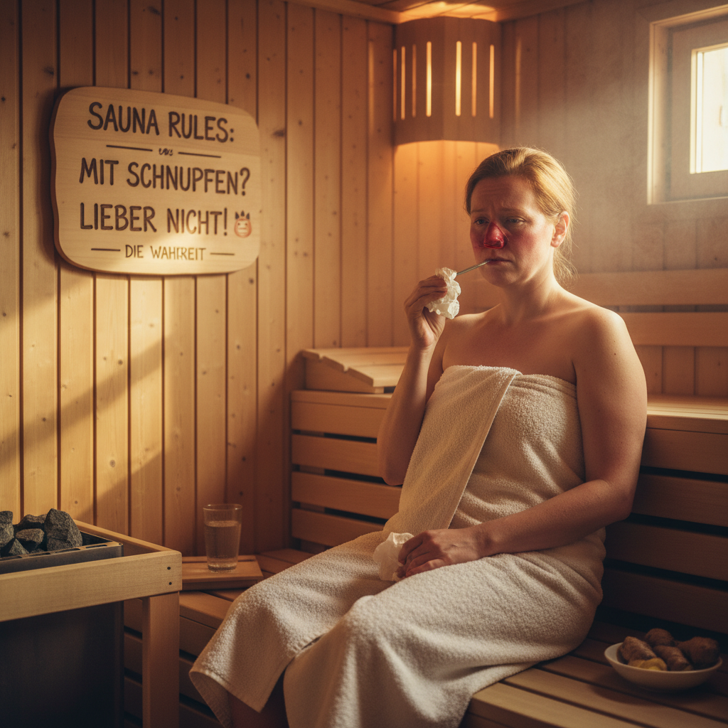 Mit Schnupfen in die Sauna: Die Wahrheit 🤒