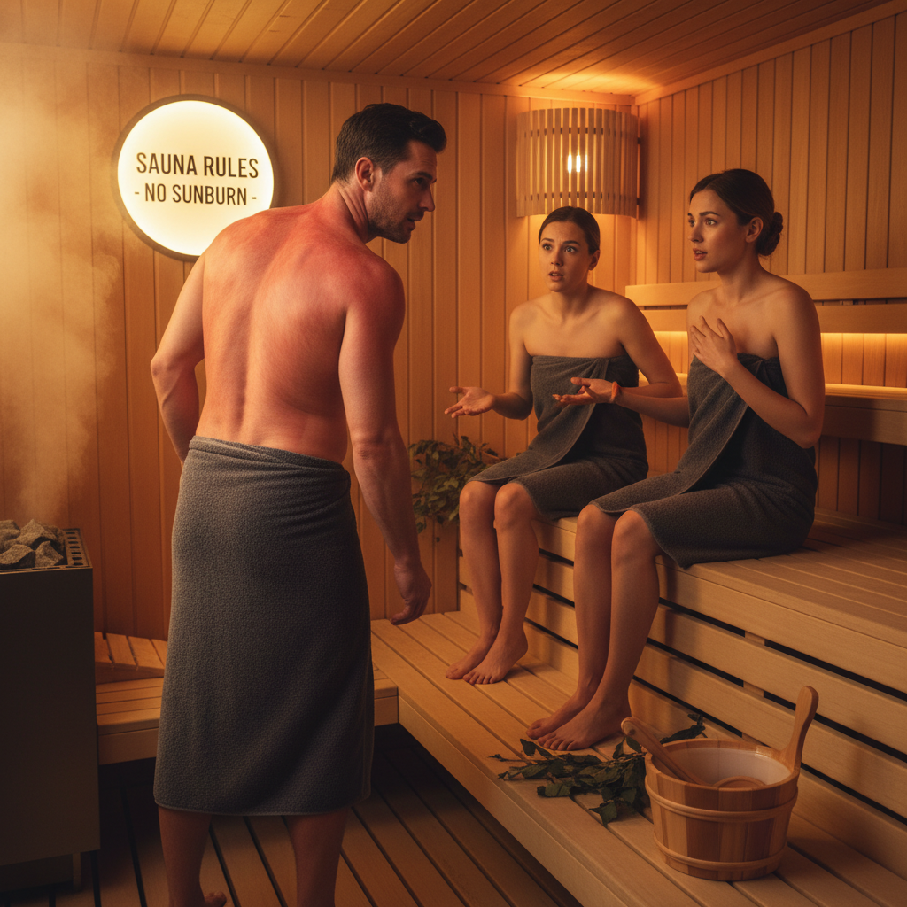 Mit Sonnenbrand in die Sauna? 🌟