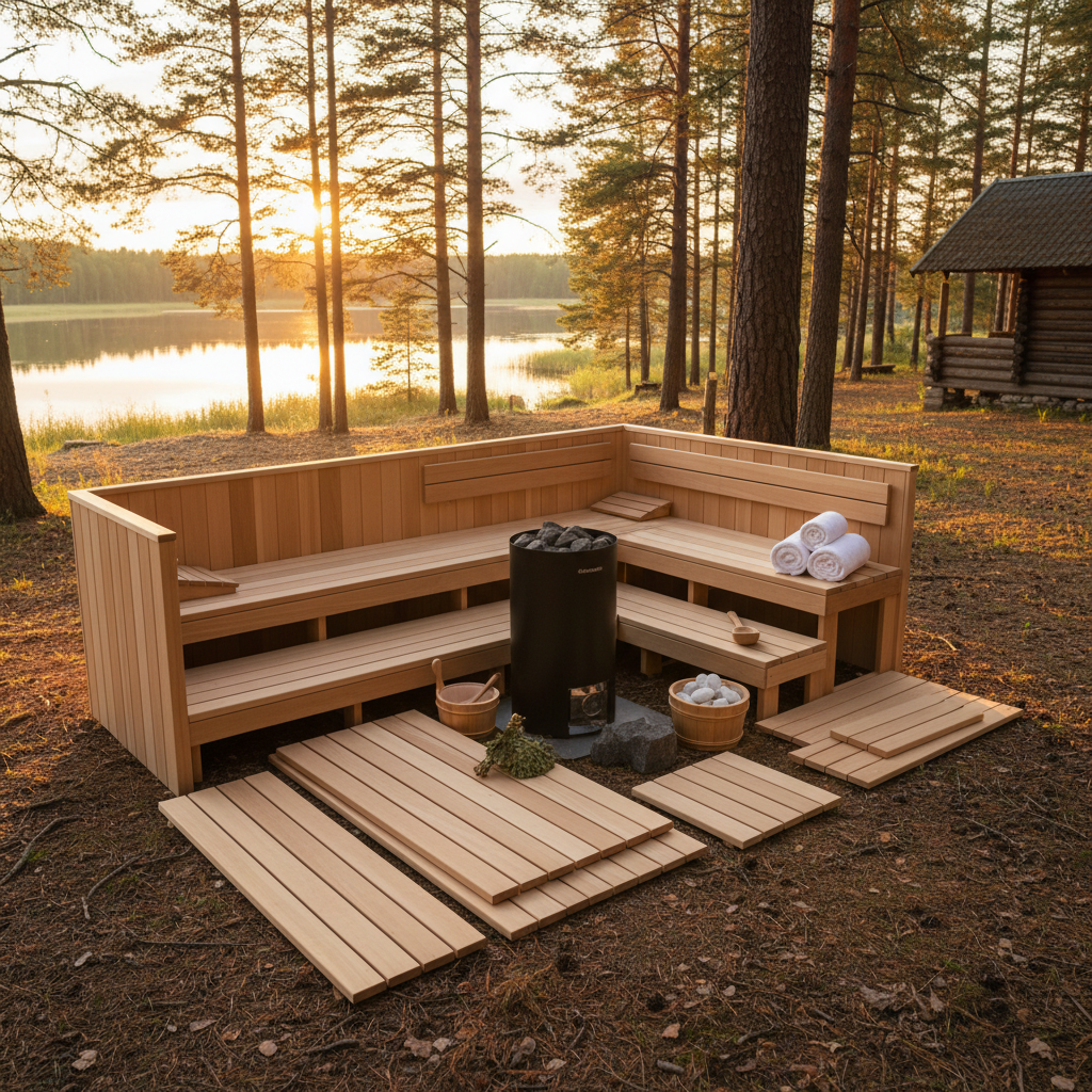Outdoor-Sauna-Bausatz