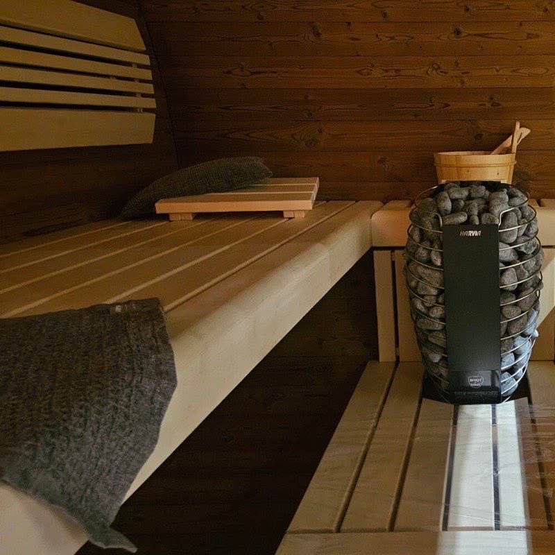 Palkkio Fasssauna Frontansicht