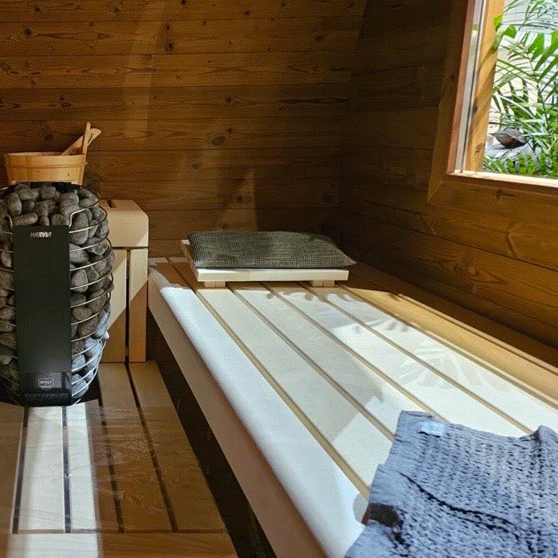 Palkkio Fasssauna Dach & Verarbeitung