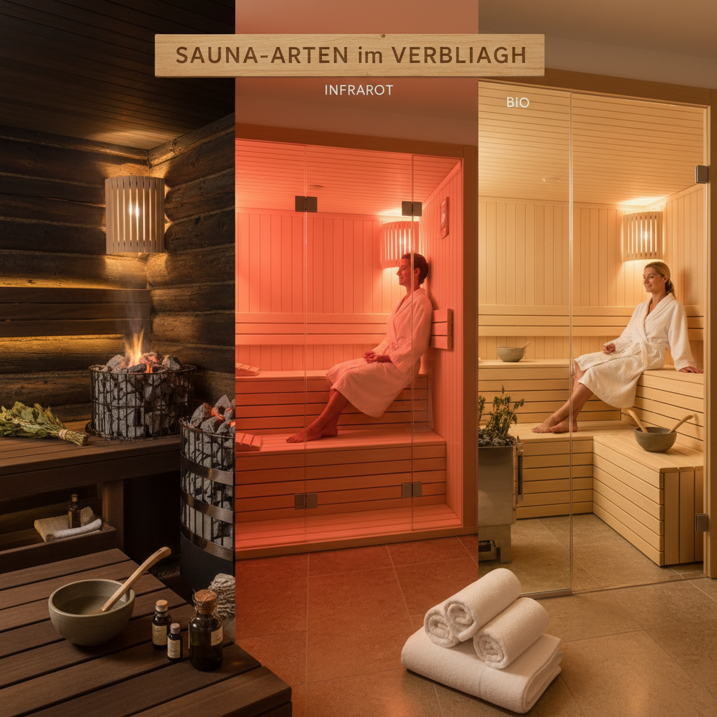 Sauna-Arten im Vergleich