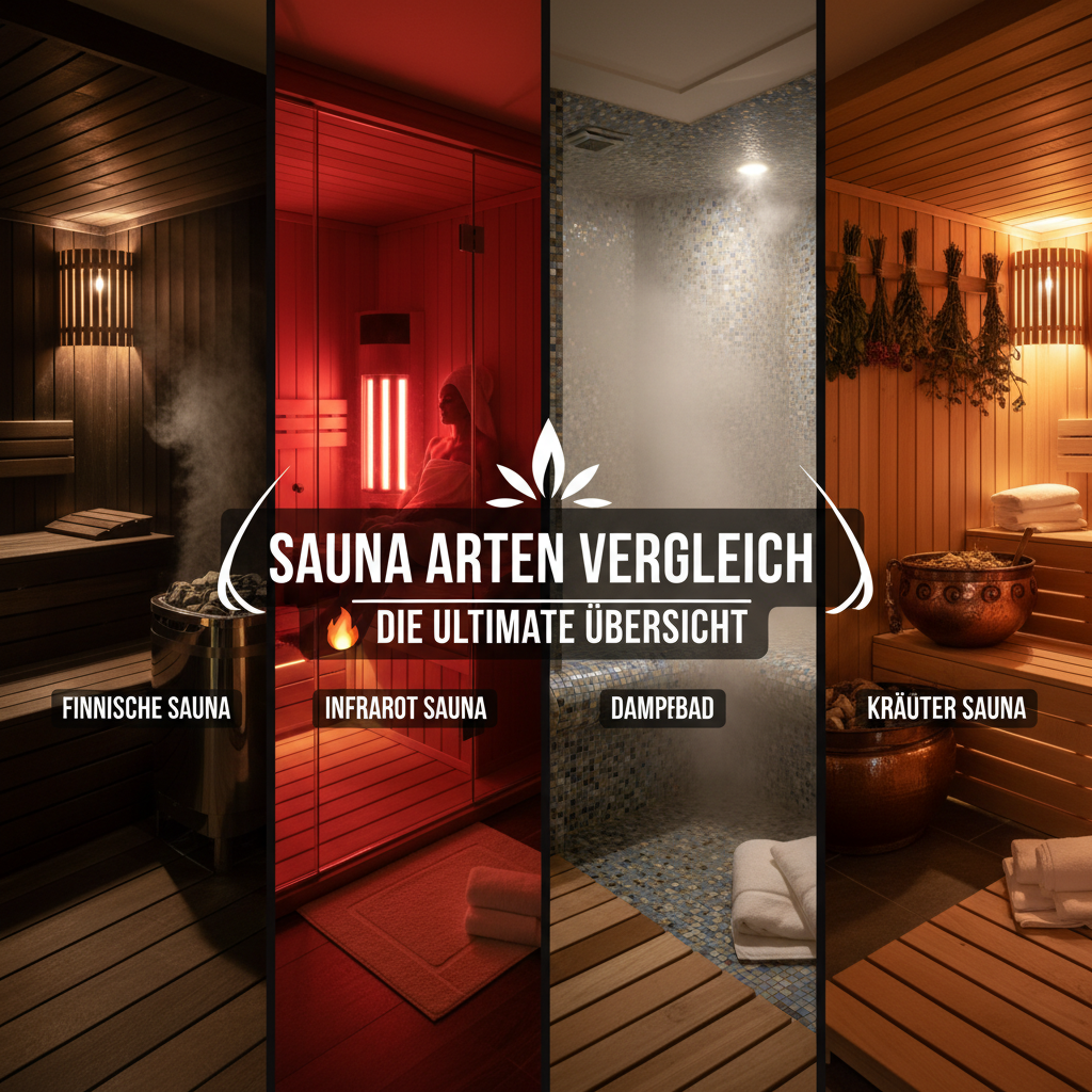 Sauna Arten Vergleich: 🔥 Die ultimative Übersicht