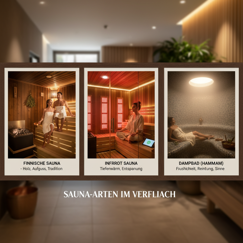 Sauna-Arten im Vergleich