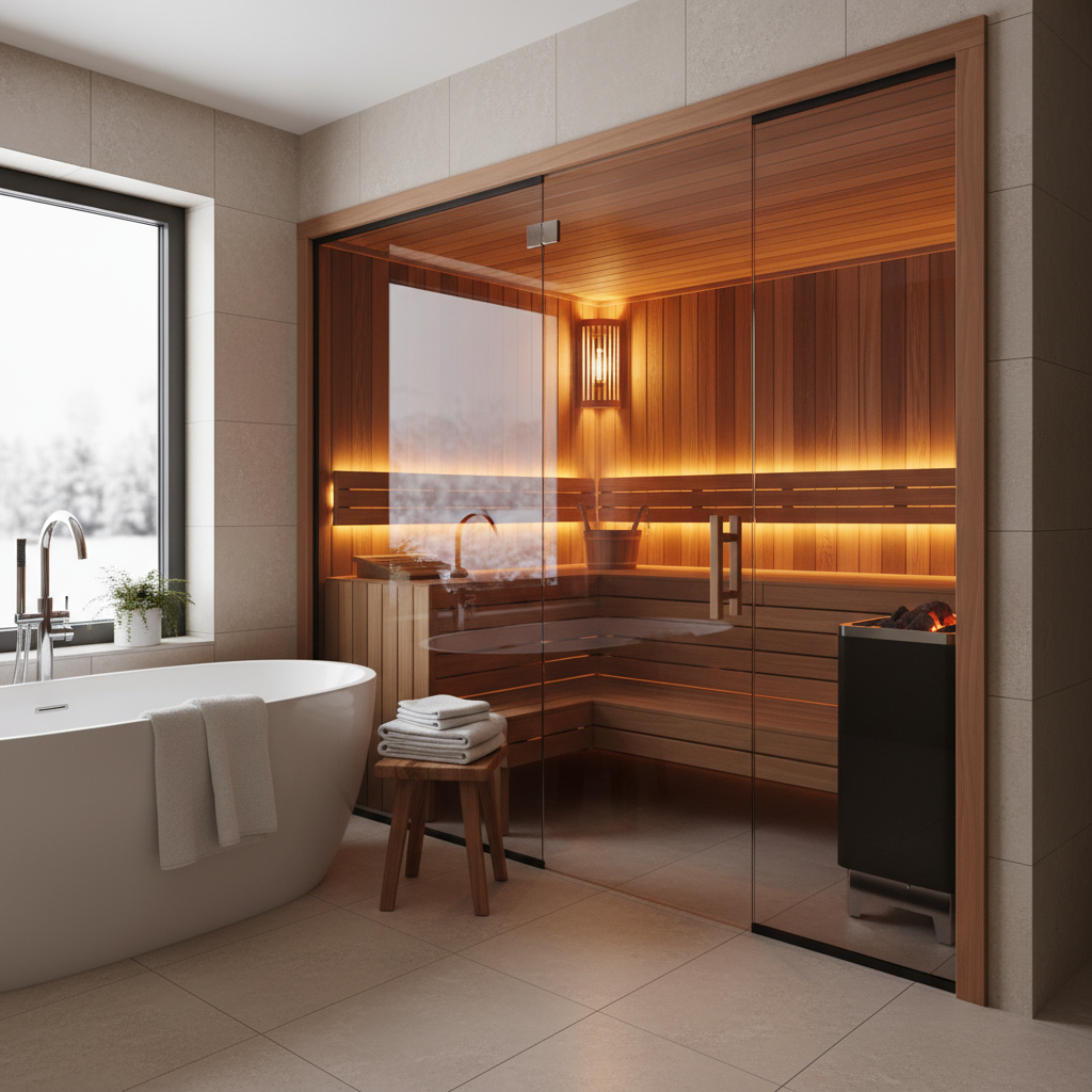 Sauna im Badezimmer