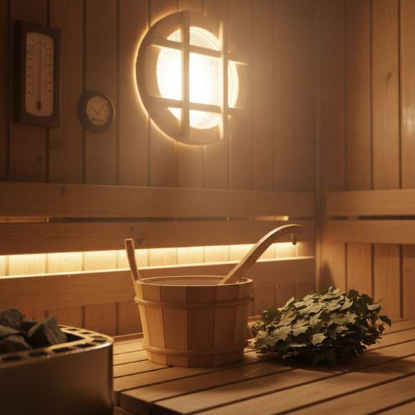 Sauna Beleuchtung 2026 — LED, Glasfaser & Farbtherapie – Bild 2