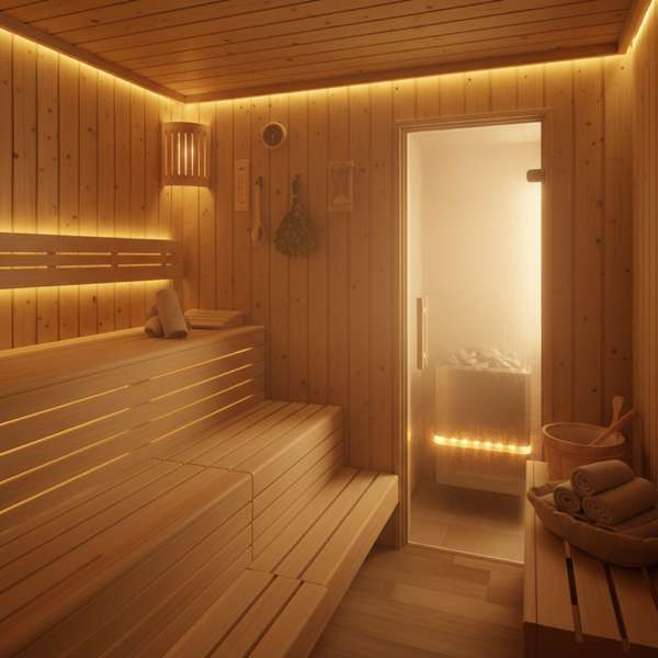 Sauna Beleuchtung 2026 — LED, Glasfaser & Farbtherapie – Bild 3