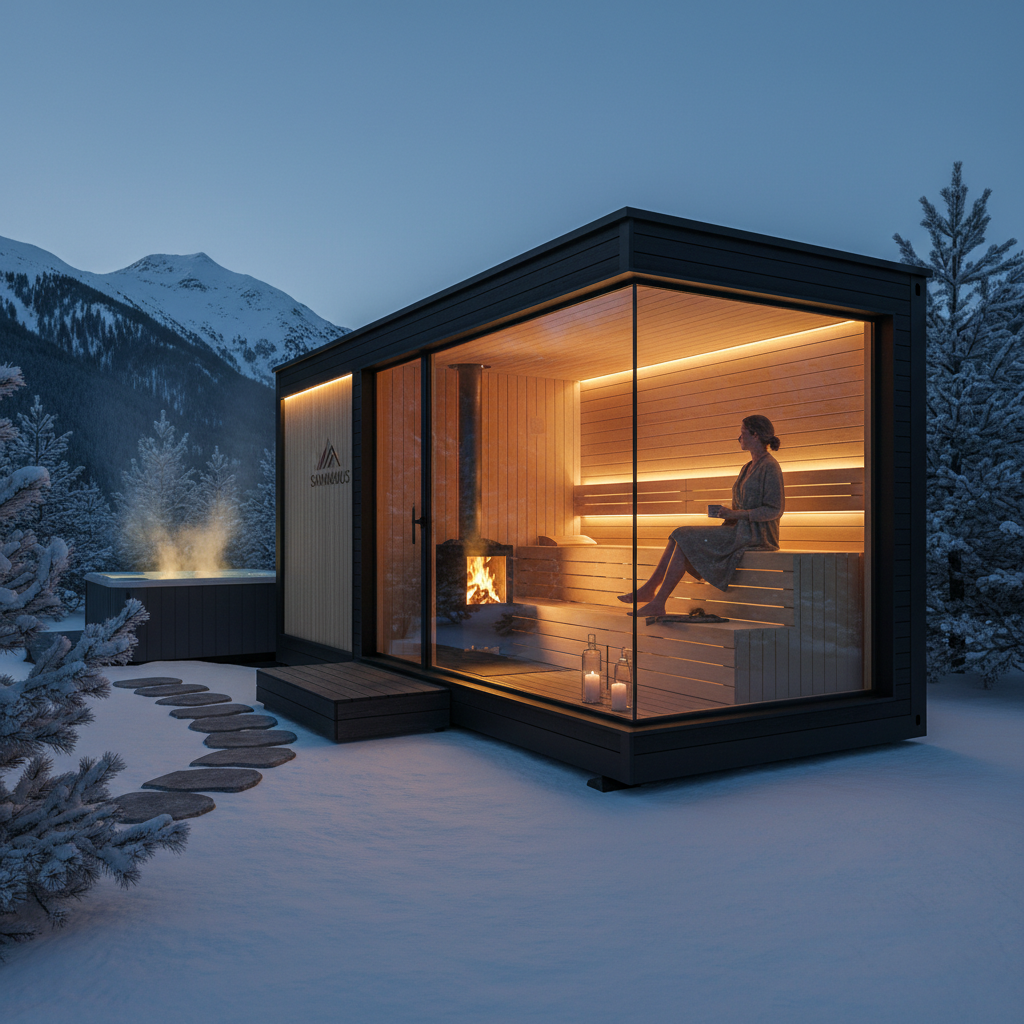 Sauna-Container mit Infrarot-Technologie