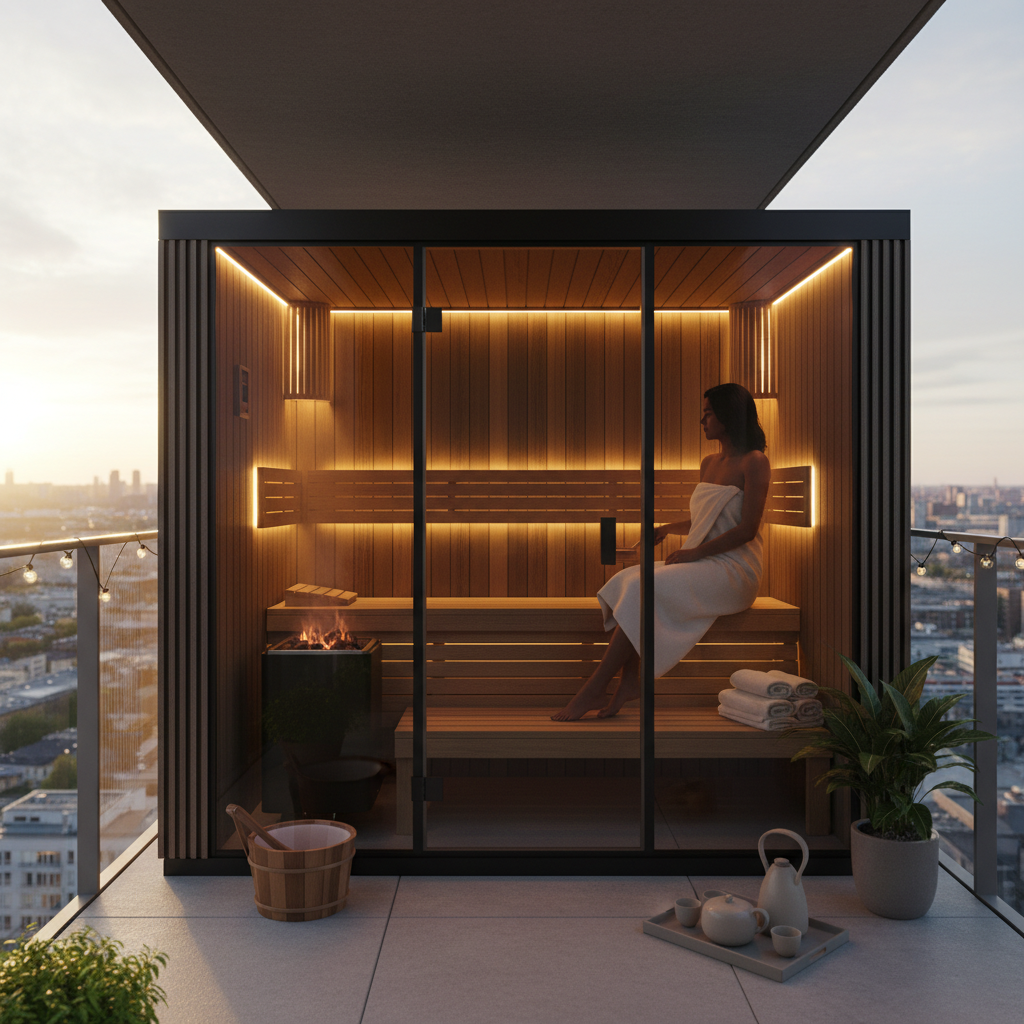 Sauna für den Balkon