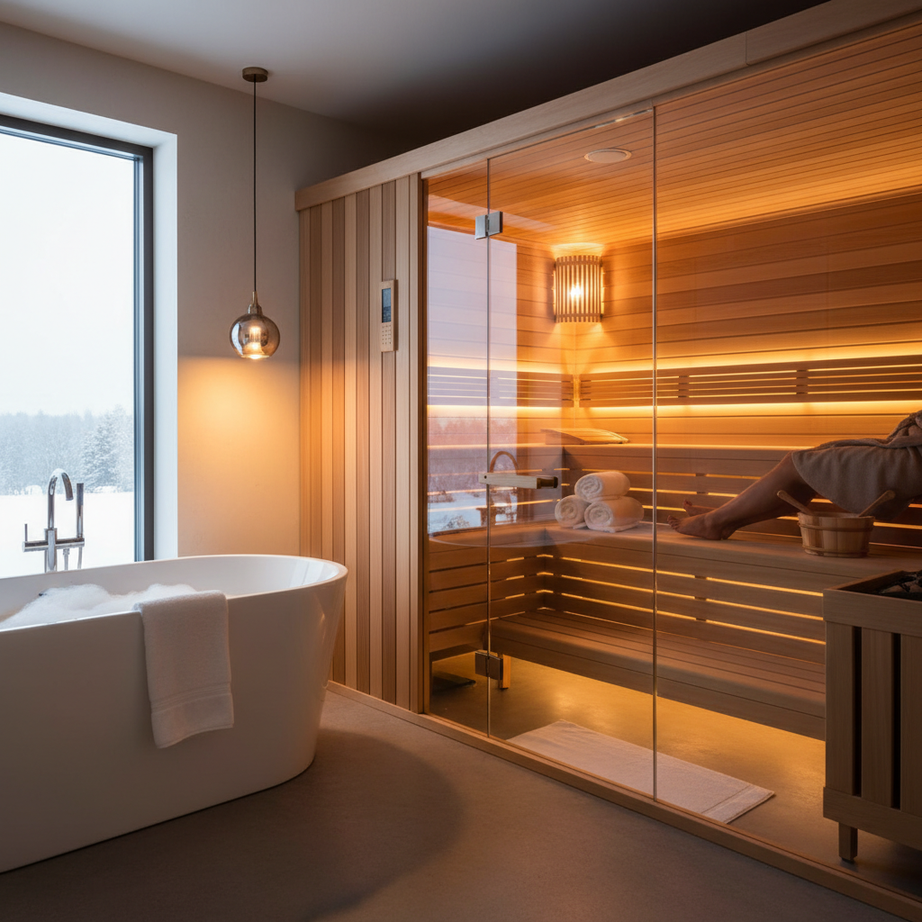 Sauna im Badezimmer