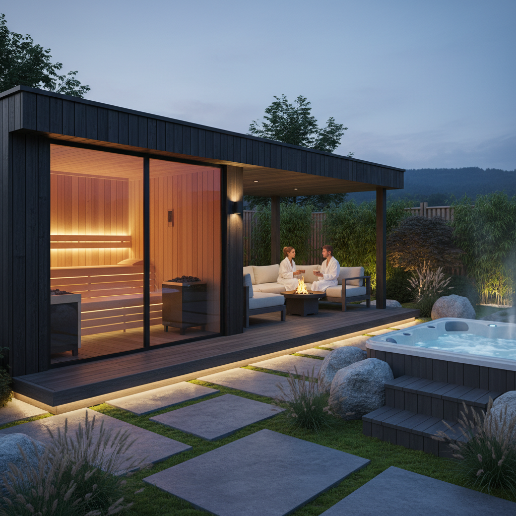 Sauna-Gartenhaus-Kombi