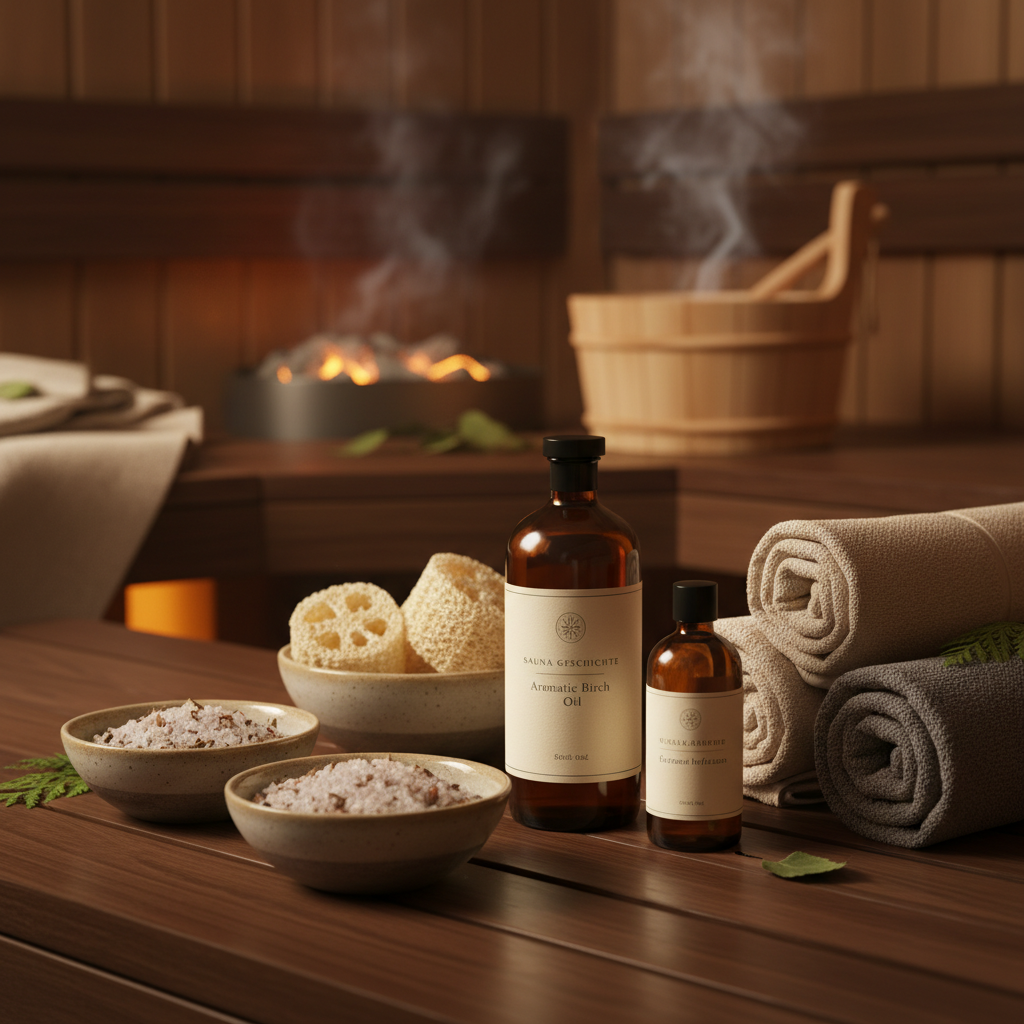 Historische finnische Rauchsauna am Seeufer in der Abenddämmerung