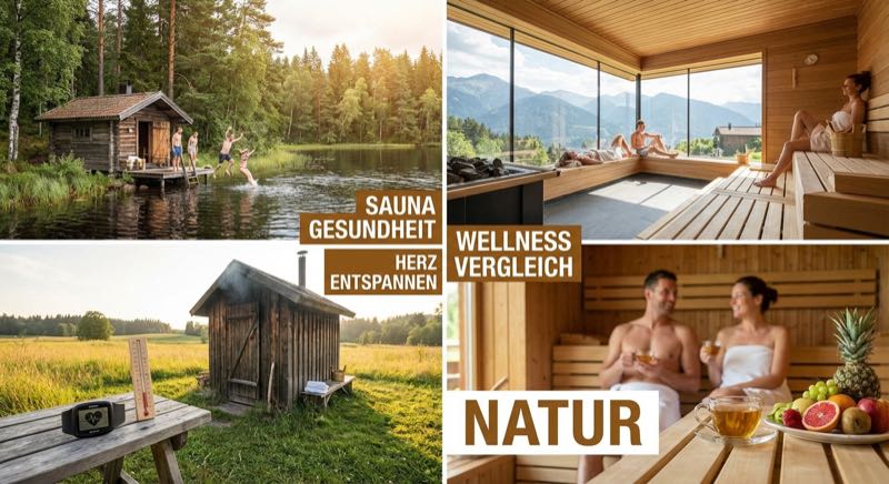 Herzfrequenz-Vergleich: Finnische Sauna vs. Infrarotsauna — Grafik