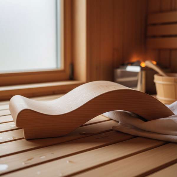 Sauna Kopfstütze 2026 — Holz, ergonomisch & bequem – Bild 2