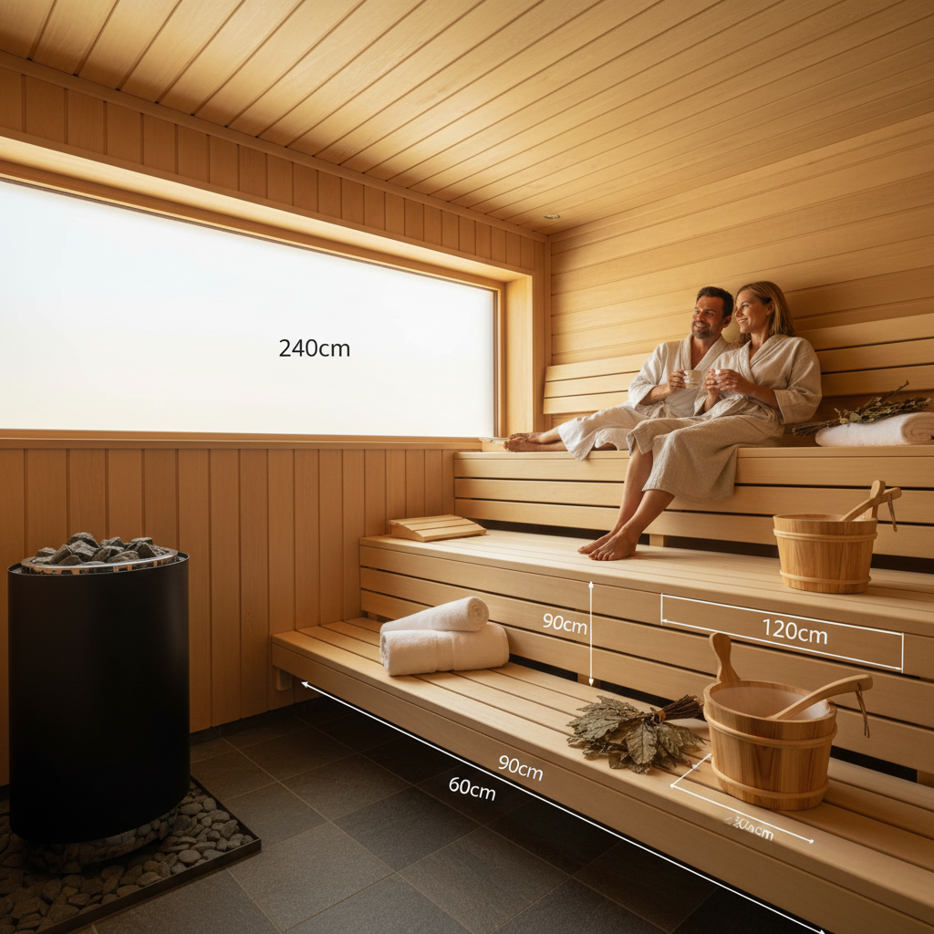 Sauna-Maße