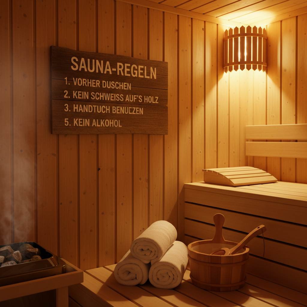 Sauna-Vorbereitung
