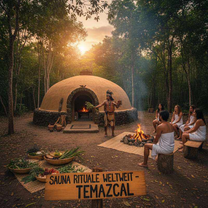 Mexikanischer Temazcal — aztekisches Schwitzbad-Ritual