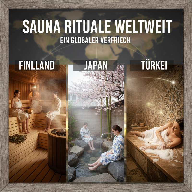 Weltweite Saunarituale — Finnland, Japan, Korea im Vergleich