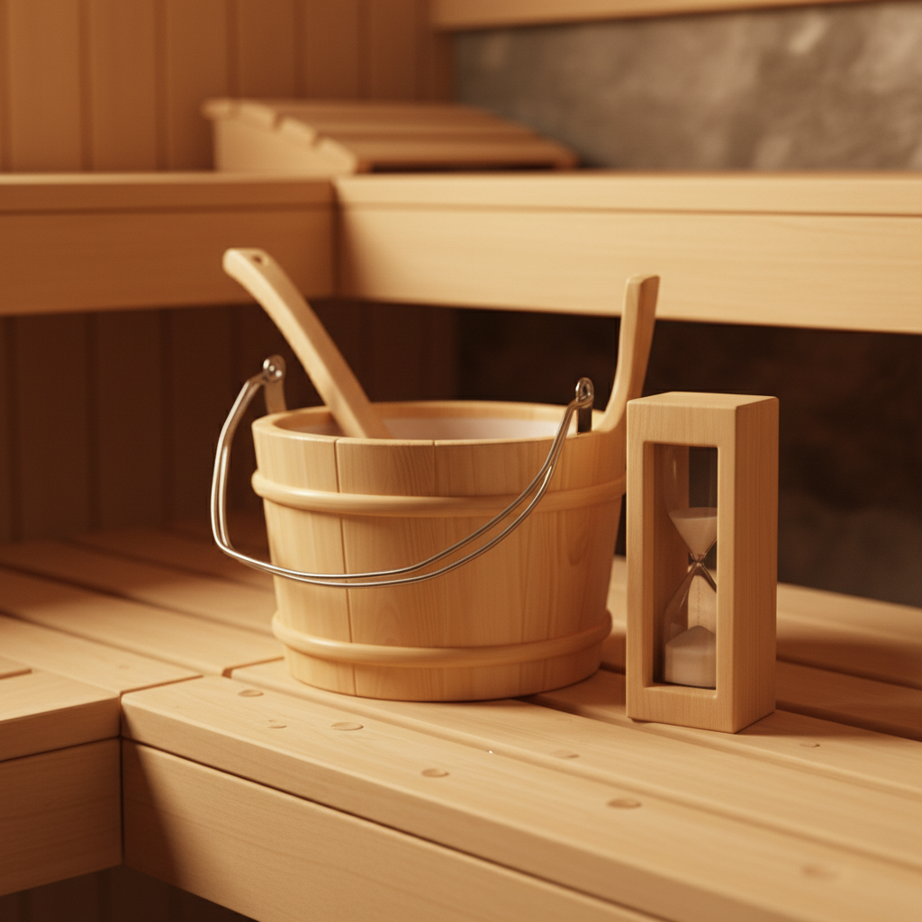 Verschiedene Sauna Zubehör Sets im Vergleich