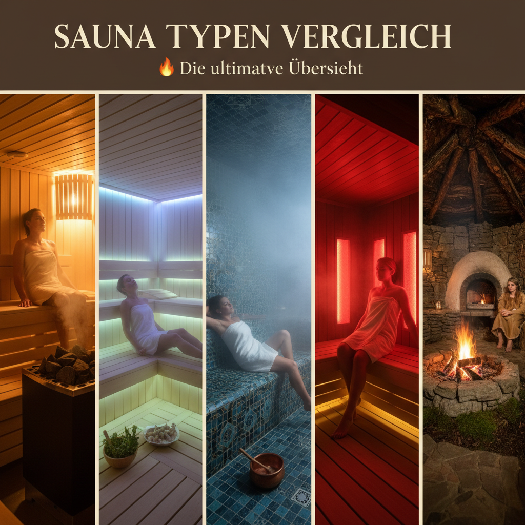 Sauna Typen Vergleich: 🔥 Die ultimative Übersicht