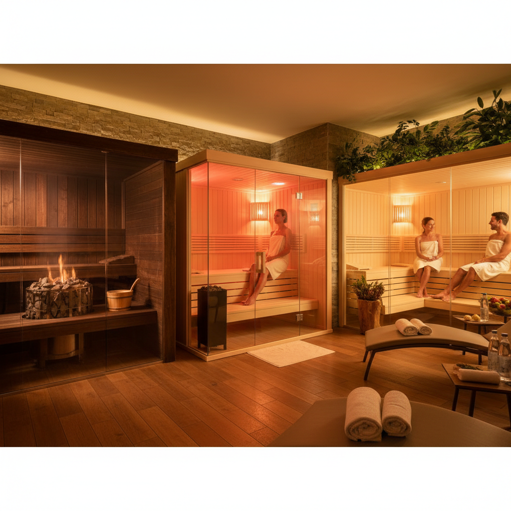 Saunatypen im Vergleich