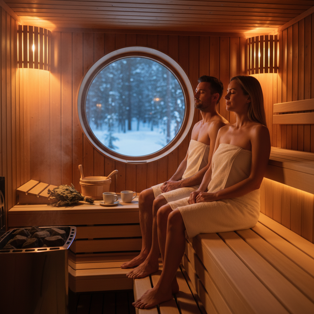 Sauna-Besuch