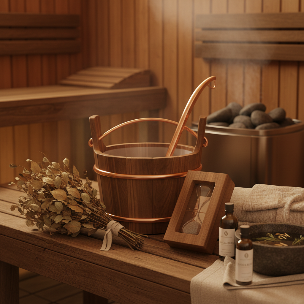 Sauna-Zubehör-Set-Luxus