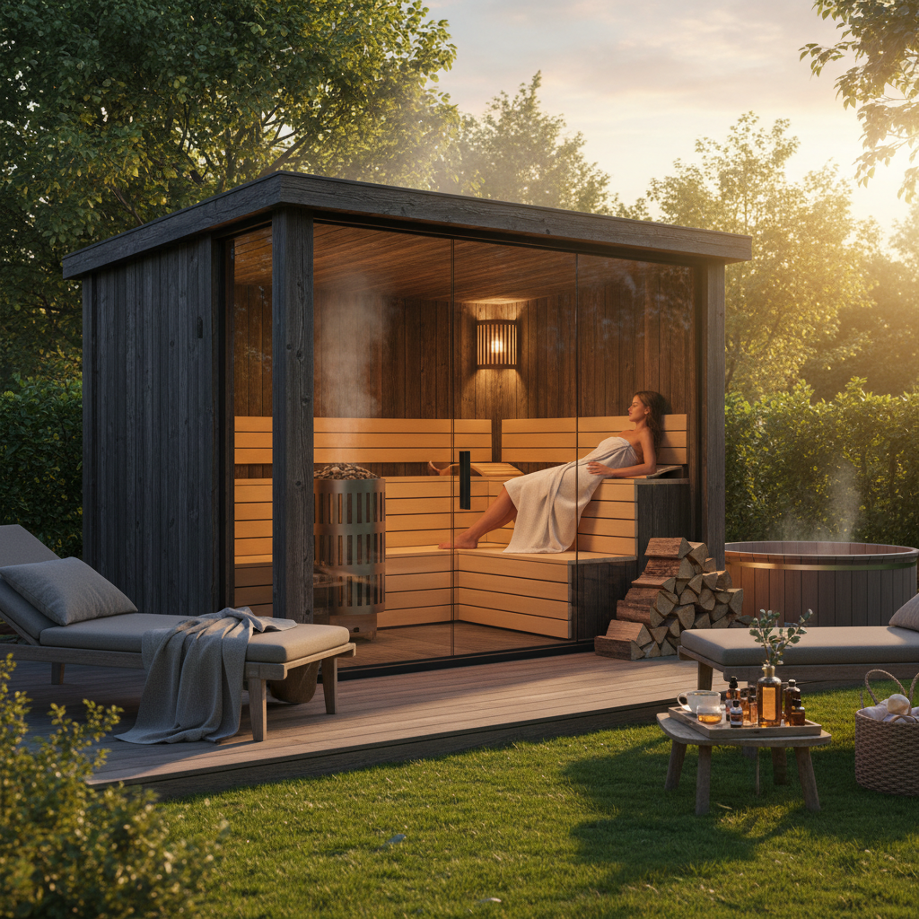 Saunahaus für den Garten