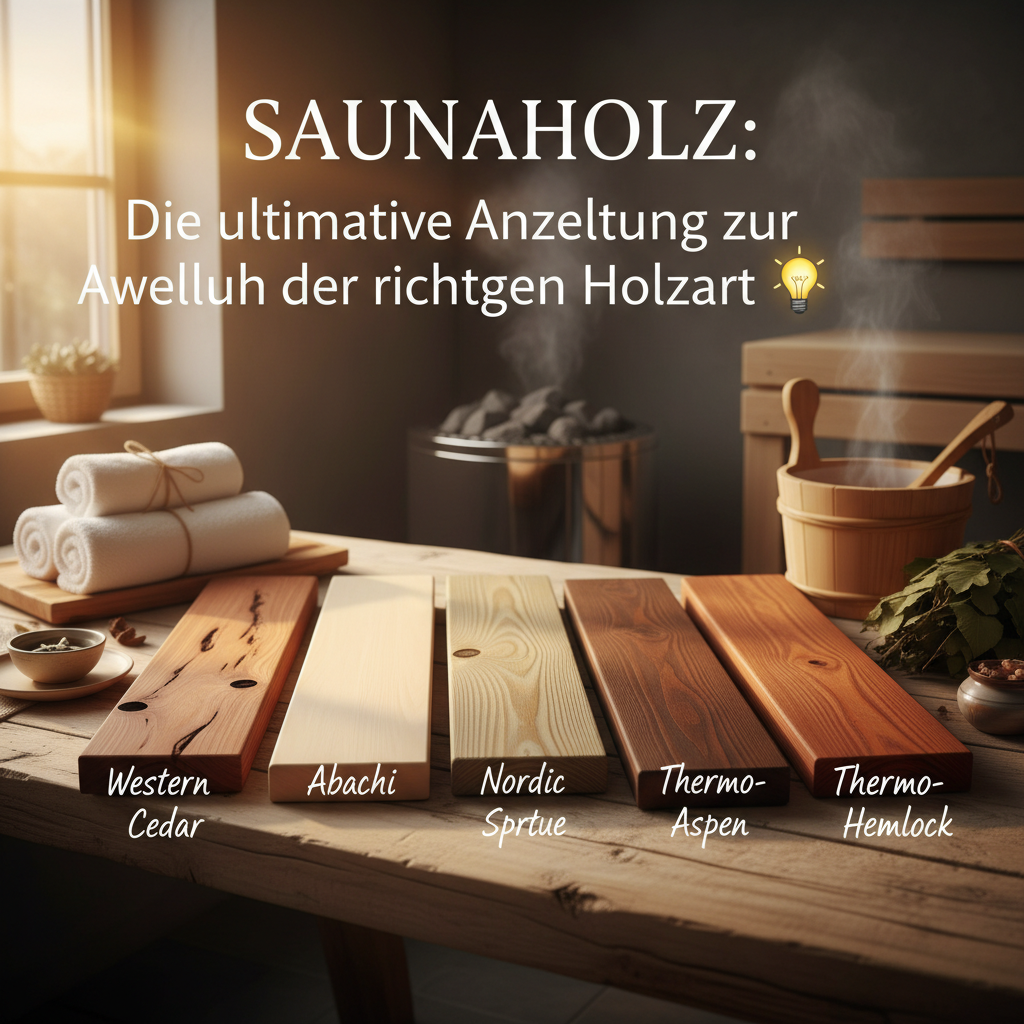 Saunaholz: Die ultimative Anleitung zur Auswahl der richtigen Holzart 💡