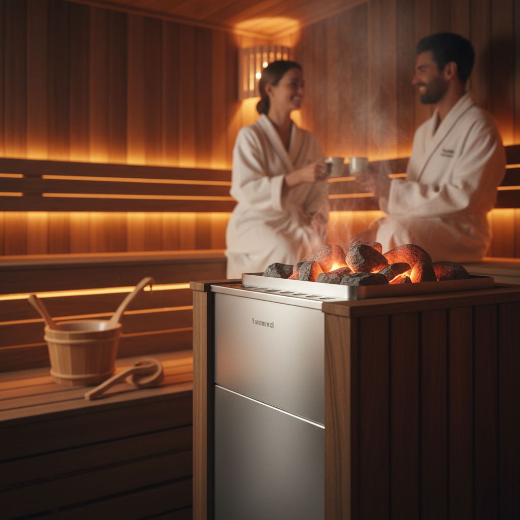 Saunaofen in Aktion
