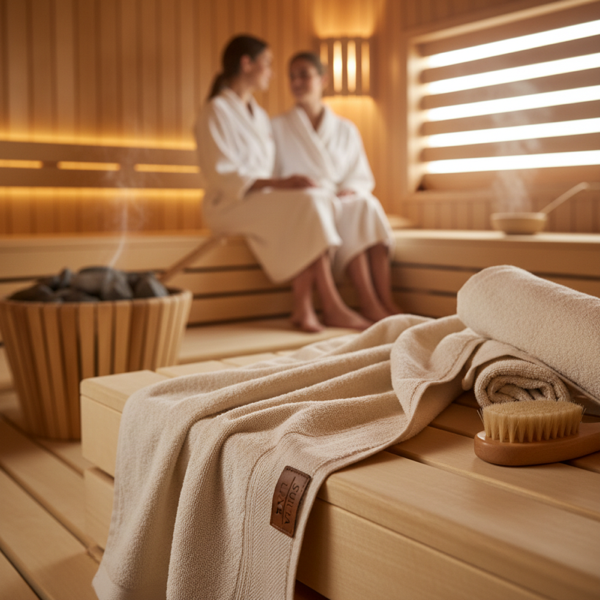 Saunatuch aus Baumwolle