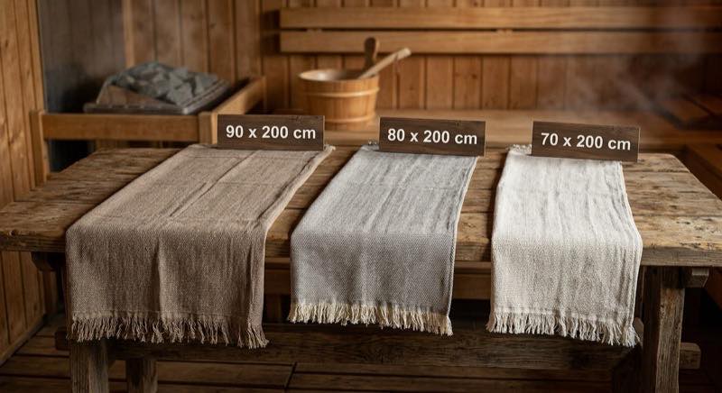 Saunatuch Materialvergleich — Baumwolle, Mikrofaser und Bambusfrottee