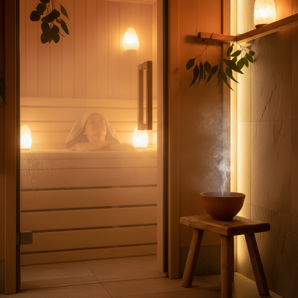 Dampfbad bei Schnupfen