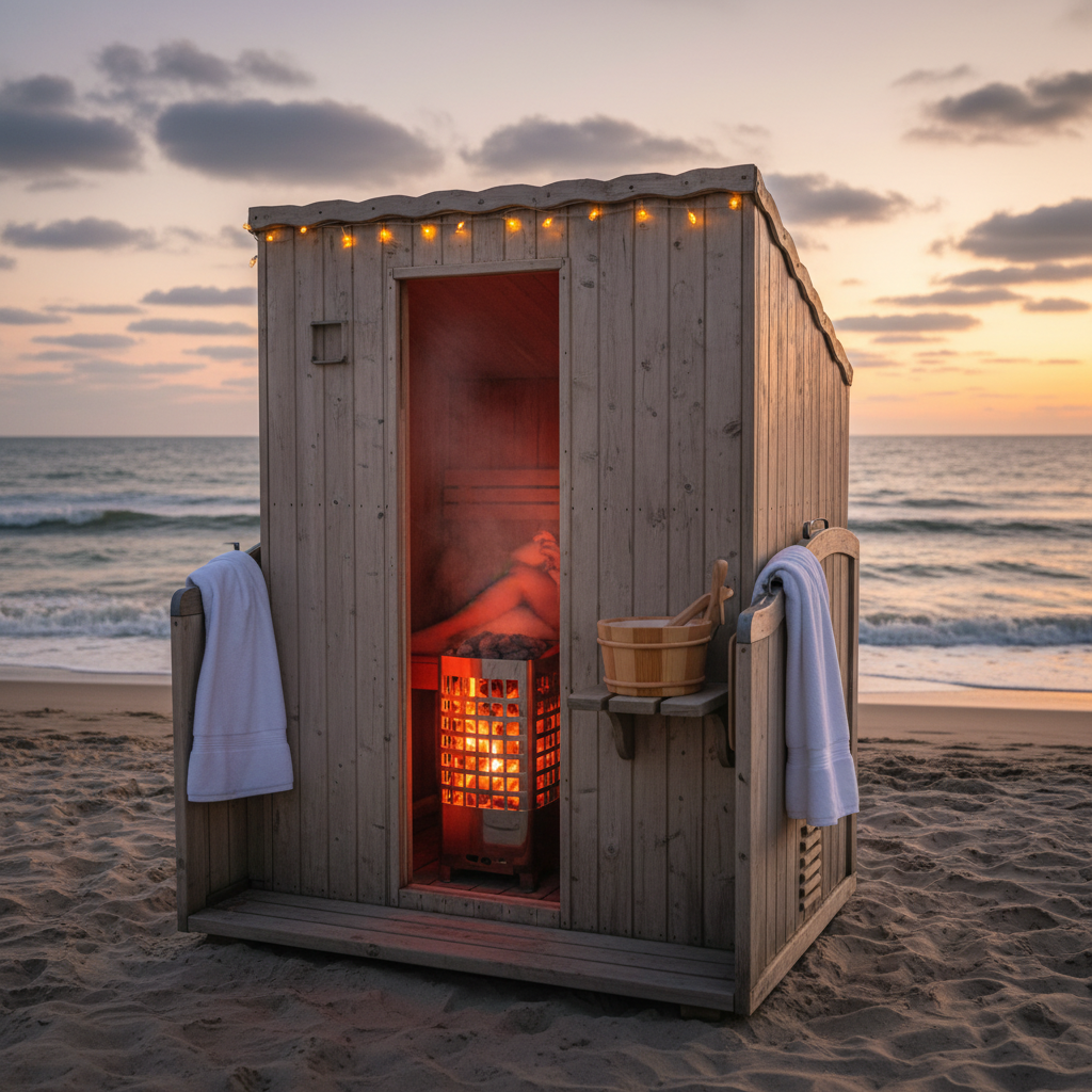 Strandkorb Sauna 🌟: Die perfekte Entspannung am Meer