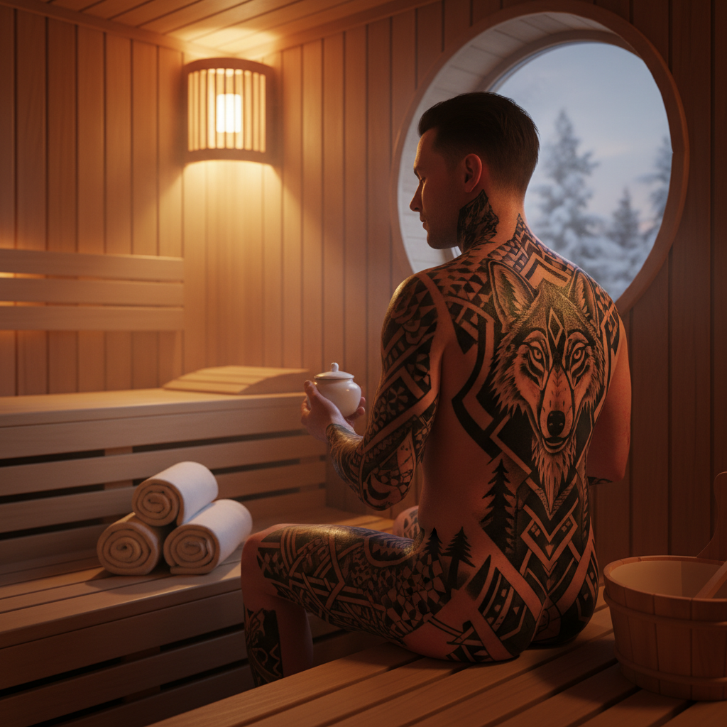 Sauna und Tattoo