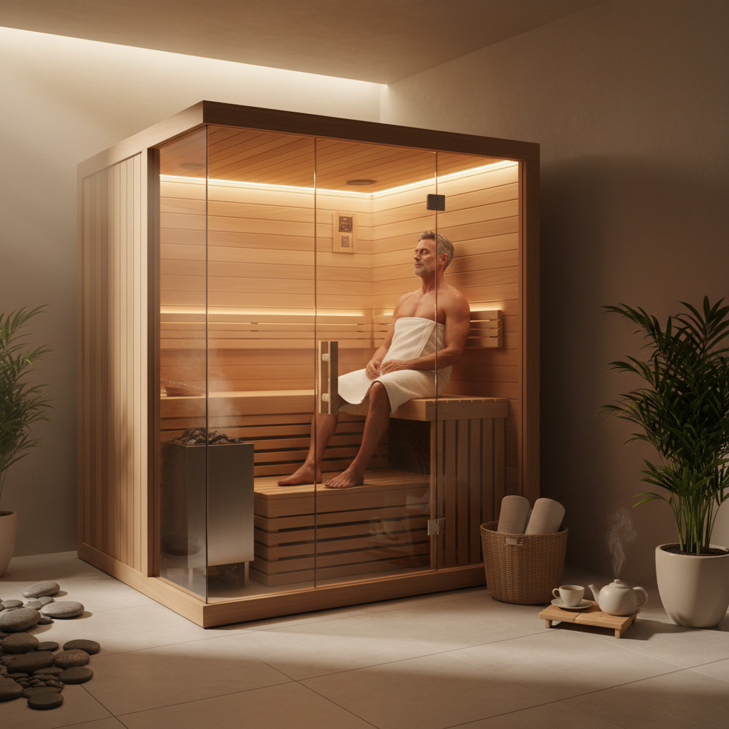 Eine Sauna oder Infrarotkabine kann eine gute Wahl sein, um die Gesundheit zu verbessern