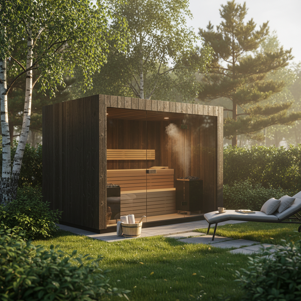Sauna im Garten